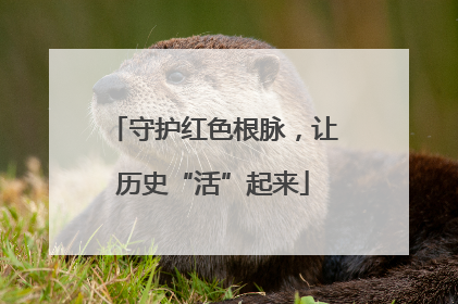 守护红色根脉，让历史“活”起来