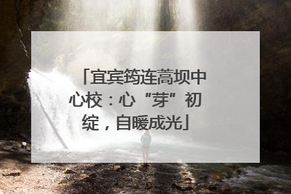 宜宾筠连蒿坝中心校：心“芽”初绽，自暖成光