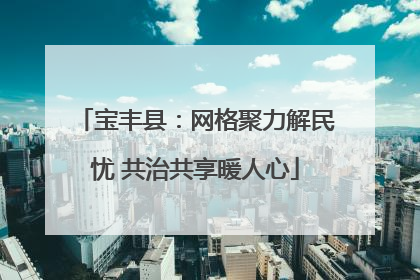 宝丰县：网格聚力解民忧 共治共享暖人心