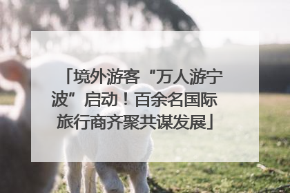 境外游客“万人游宁波”启动！百余名国际旅行商齐聚共谋发展