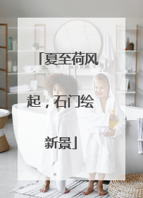 夏至荷风起，石门绘新景