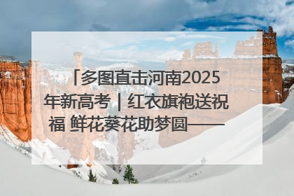 多图直击河南2025年新高考｜红衣旗袍送祝福 鲜花葵花助梦圆——尉氏县高考暖心送考