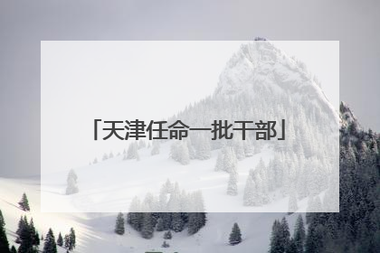 天津任命一批干部