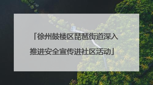 徐州鼓楼区琵琶街道深入推进安全宣传进社区活动