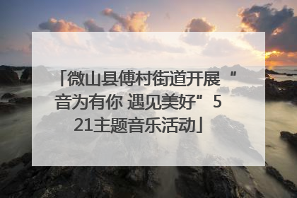微山县傅村街道开展“音为有你 遇见美好”521主题音乐活动