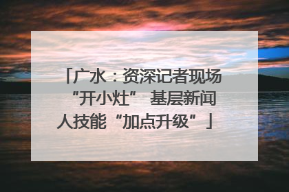 广水：资深记者现场“开小灶” 基层新闻人技能“加点升级”