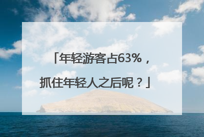 年轻游客占63%，抓住年轻人之后呢？