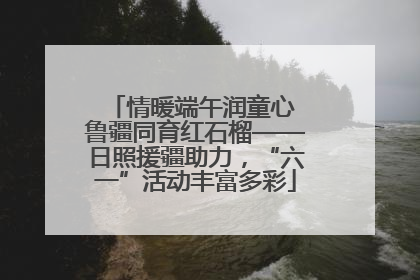 情暖端午润童心 鲁疆同育红石榴——日照援疆助力，“六一”活动丰富多彩