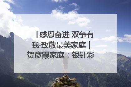 感恩奋进 双争有我·致敬最美家庭｜贺彦霞家庭：银针彩线绣出好日子