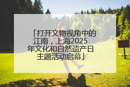 打开文物视角中的江南，上海2025年文化和自然遗产日主题活动启幕