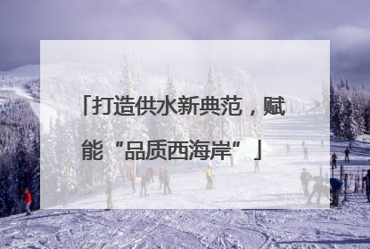 打造供水新典范，赋能“品质西海岸”