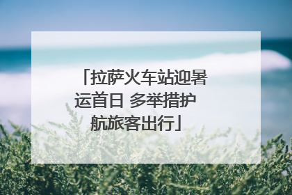 拉萨火车站迎暑运首日 多举措护航旅客出行
