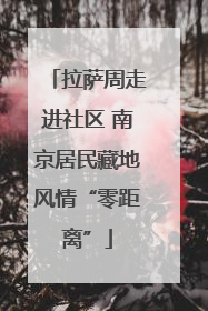 拉萨周走进社区 南京居民藏地风情“零距离”
