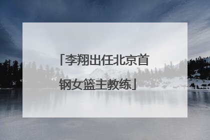 李翔出任北京首钢女篮主教练