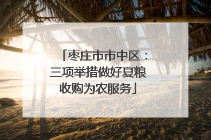 枣庄市市中区：三项举措做好夏粮收购为农服务