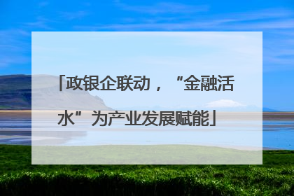 政银企联动，“金融活水”为产业发展赋能