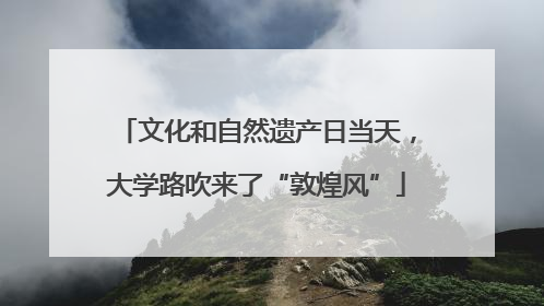 文化和自然遗产日当天，大学路吹来了“敦煌风”