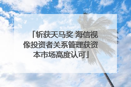 斩获天马奖 海信视像投资者关系管理获资本市场高度认可