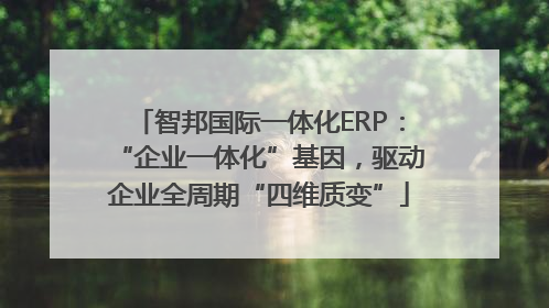 智邦国际一体化ERP：“企业一体化”基因，驱动企业全周期“四维质变”