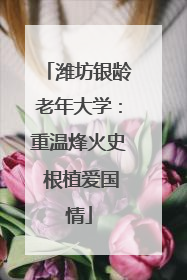 潍坊银龄老年大学：重温烽火史 根植爱国情