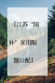 江苏“国补”采用限额分配