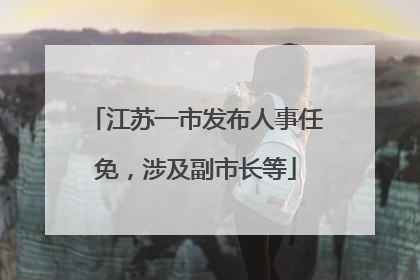 江苏一市发布人事任免，涉及副市长等