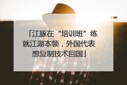 江豚在“培训班”练就江湖本领，外国代表想复制技术回国