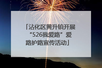沾化区黄升镇开展“526我爱路”爱路护路宣传活动