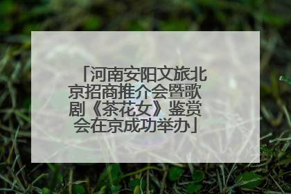 河南安阳文旅北京招商推介会暨歌剧《茶花女》鉴赏会在京成功举办