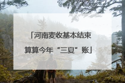 河南麦收基本结束 算算今年“三夏”账