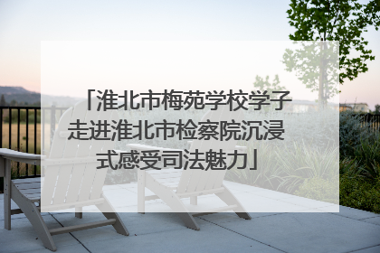 淮北市梅苑学校学子走进淮北市检察院沉浸式感受司法魅力