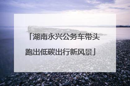 湖南永兴公务车带头跑出低碳出行新风景