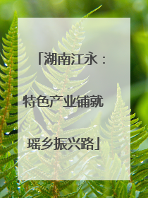湖南江永：特色产业铺就瑶乡振兴路