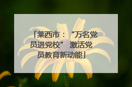 莱西市：“万名党员进党校” 激活党员教育新动能