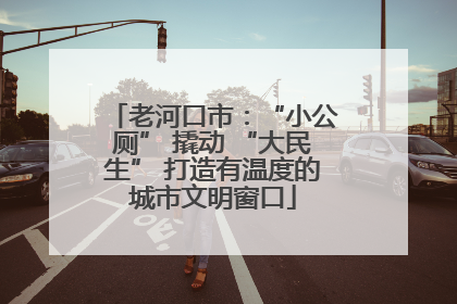 老河口市：“小公厕” 撬动 “大民生” 打造有温度的城市文明窗口
