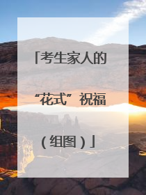 考生家人的“花式”祝福（组图）