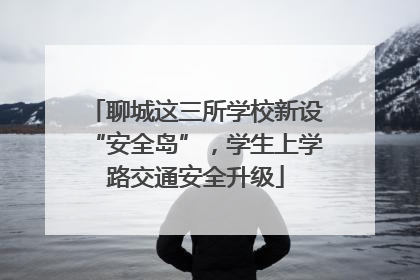 聊城这三所学校新设“安全岛”，学生上学路交通安全升级