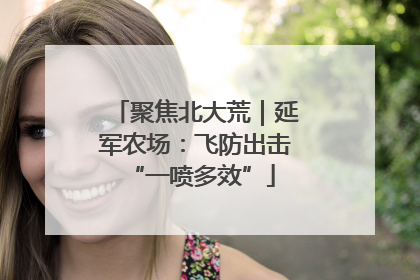 聚焦北大荒｜延军农场：飞防出击 “一喷多效”