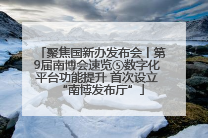 聚焦国新办发布会丨第9届南博会速览⑤数字化平台功能提升 首次设立“南博发布厅”