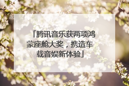 腾讯音乐获两项鸿蒙座舱大奖，携造车载音娱新体验
