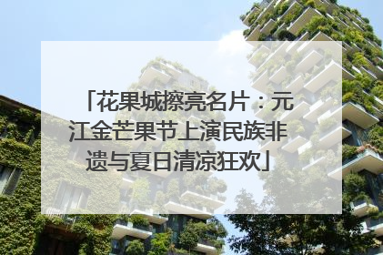 花果城擦亮名片：元江金芒果节上演民族非遗与夏日清凉狂欢