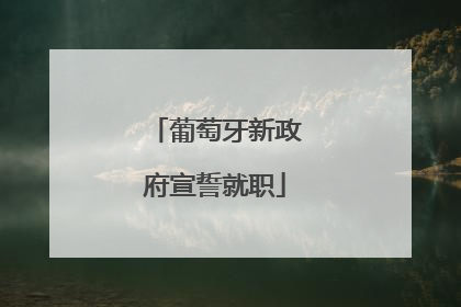 葡萄牙新政府宣誓就职