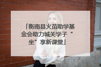 衡南县火苗助学基金会助力城关学子“坐”享新课堂