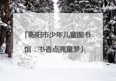 衡阳市少年儿童图书馆：书香点亮童梦