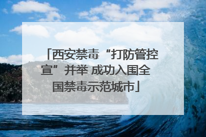 西安禁毒“打防管控宣”并举 成功入围全国禁毒示范城市