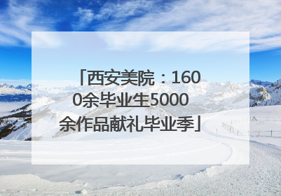 西安美院：1600余毕业生5000余作品献礼毕业季