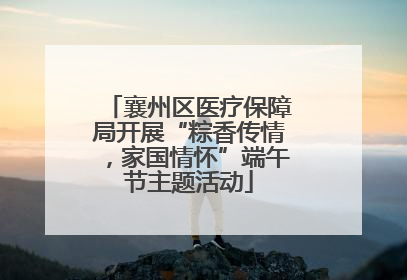 襄州区医疗保障局开展“粽香传情，家国情怀”端午节主题活动