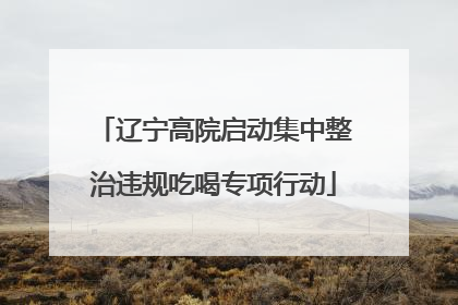 辽宁高院启动集中整治违规吃喝专项行动