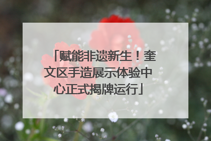 赋能非遗新生！奎文区手造展示体验中心正式揭牌运行