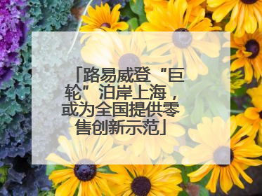 路易威登“巨轮”泊岸上海，或为全国提供零售创新示范
